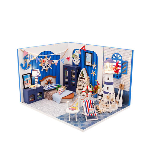 迷你场景海之梦手工制作diy小屋模型房子创意生日礼物