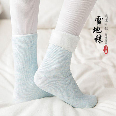 日系中筒加绒加厚雪地袜 | 不起球不变形 商品图3