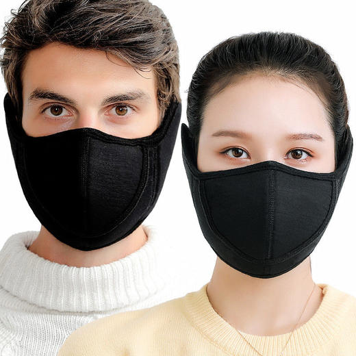 【男女通用】秋冬面罩保暖加厚口罩耳罩护耳保暖口罩男女冬季口罩 商品图1