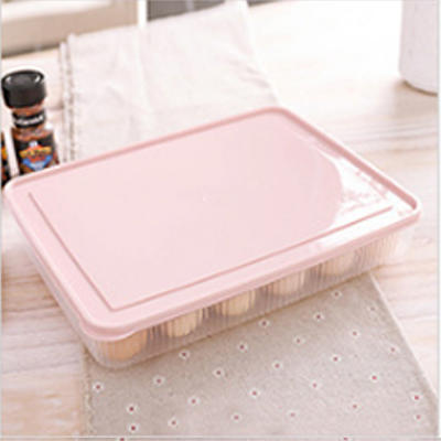 【鸡蛋24格保鲜盒】厨房带盖防尘食物收纳盒 冰箱鸡蛋收纳保鲜盒24格鸡蛋格蛋托 商品图4