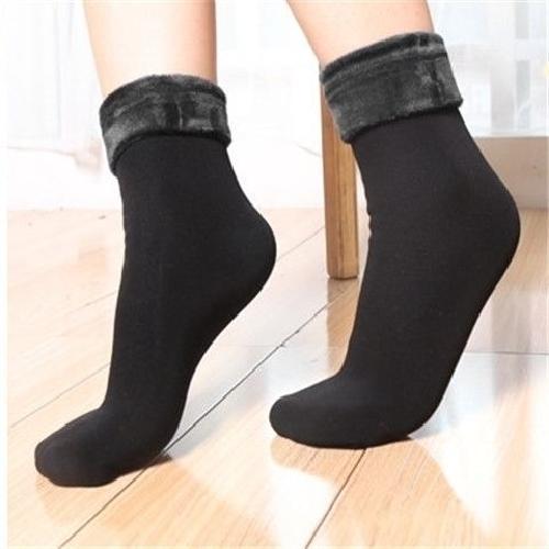 「 五双装 」中筒加绒加厚水貂绒保暖地板袜月子袜 商品图8