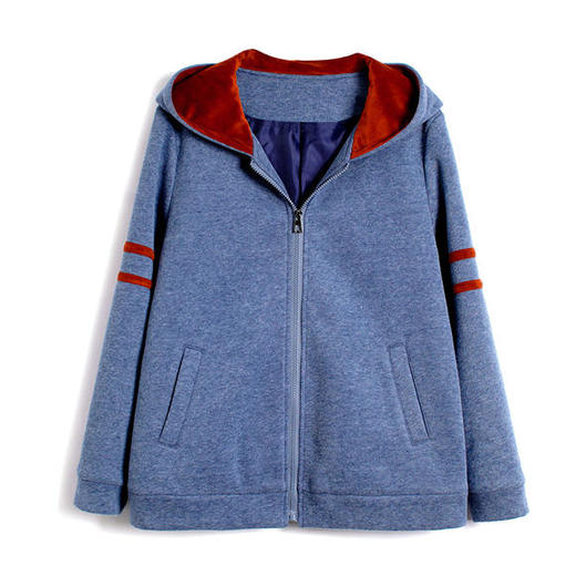 P-TTFS201010新款时尚气质休闲宽松连帽短款外套 商品图4