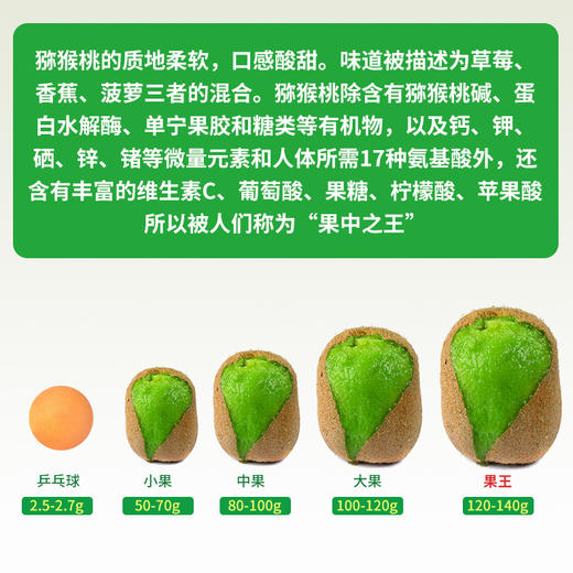 陕西 徐香 猕猴桃 1盒/6个 约550g 商品图5