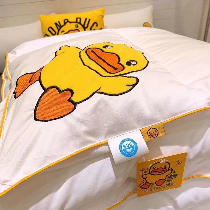 意大利进口bduck羽绒被蚕丝被小黄鸭莱赛尔莫代尔冬被送护颈枕