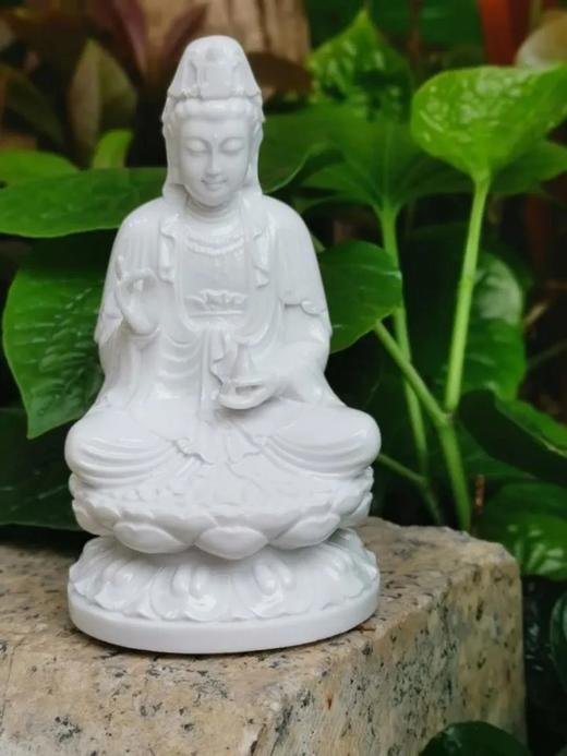 仿白玉 · 4寸观音菩萨座像 商品图1