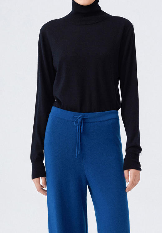 HIDEMI 秋冬叠穿基础必入/美利奴羊毛薄款高领毛衣 商品图0