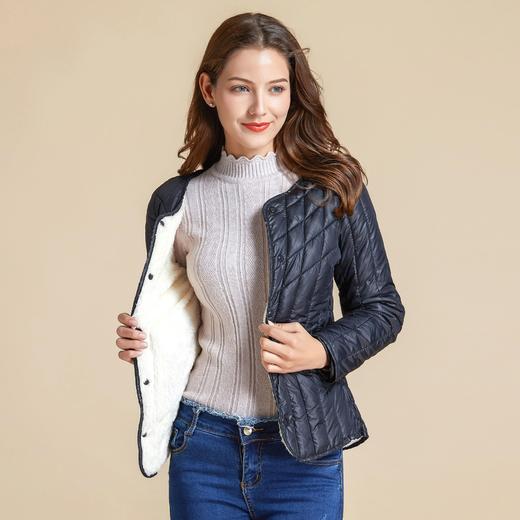 SX-8977女士长袖保暖棉衣内胆棉服上衣 商品图3