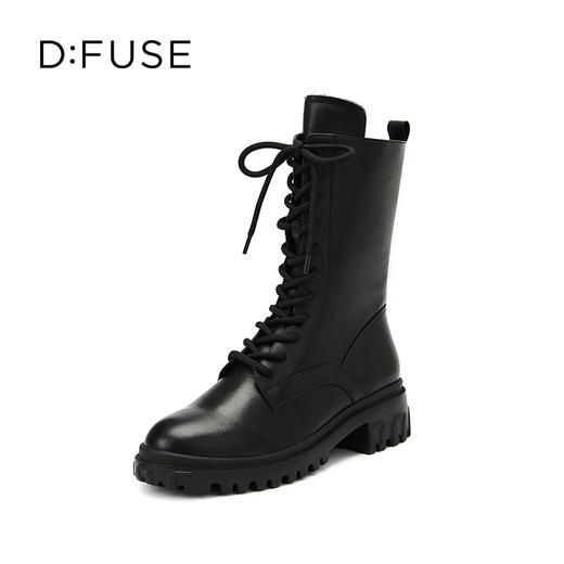 D:Fuse迪芙斯时尚厚底街头休闲马丁靴（绒/毛里可选） 商品图1