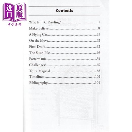 【中商原版】Who is 系列 谁是J·K·罗琳 Who is J.K. Rowling 儿童人物传记文学 企鹅兰登出品 平装 英文原版 7-12岁 商品图2