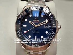 海马300【N品质】欧米茄海马300M系列蓝面，n厂神器，尺寸41x14.5mm，2836自动机械机芯， 316L精钢表壳表链，蓝色陶瓷表圈，蓝宝石水晶镜面镀蓝膜，蓝色表盘，折叠扣，防水大于50米