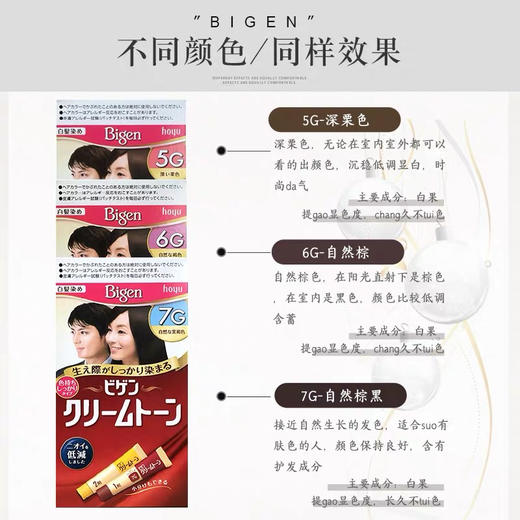 日本美源染发剂 商品图1