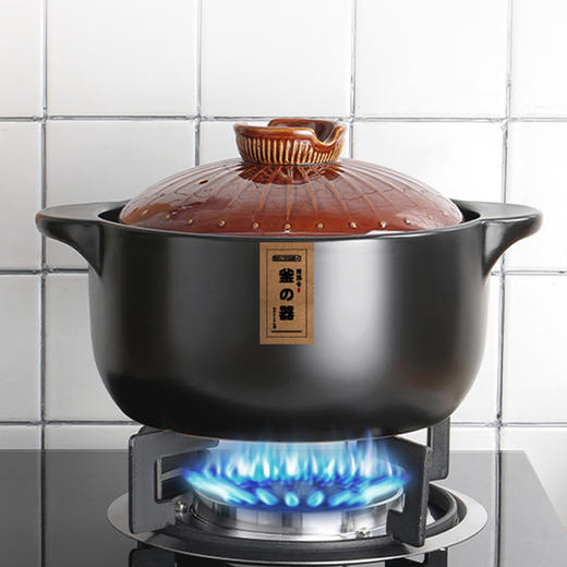 日式砂锅 炖锅家用煲汤锅煤气灶专用煲仔饭陶瓷炖锅小号燃气熬汤锅