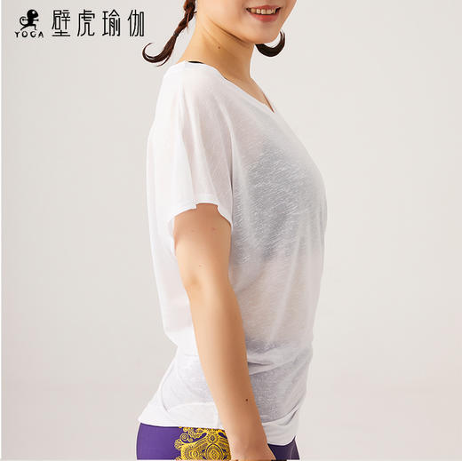 【现货秒发】壁虎瑜伽罩衫18SY002宽松运动T恤（无胸垫）​馆服10件起订清仓款非质量问题不退换 商品图2