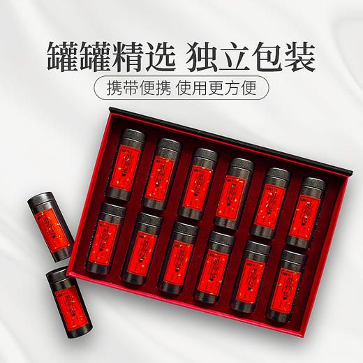 庄民青海柴达木野生黑枸杞礼盒格尔木大果 独立小包装 2g*60包（12罐大礼盒装）年货好礼必备 商品图2