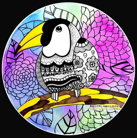 《穿着花衣裳的大嘴鸟》线描【自动发货：下单后，点击手机短信中收到的链接，即可获取文件下载的链接；如有任何问题，可添加客服微信hm33268获得帮助】
 商品图0