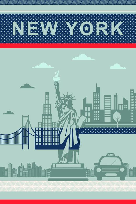 法国家纺COUCKE蔻合厨房用巾茶巾环球旅行系列NSDE-Tea Towel-Berlin/NSDE-Tea Towel-NewYork 商品图1