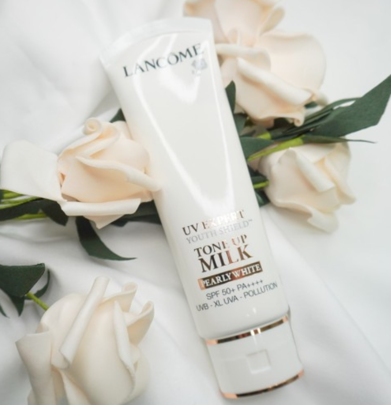 Lancome兰蔻 Tone Up Milk Pearly White 50ml 牛奶防晒提亮素颜JPY带授权招加盟代理