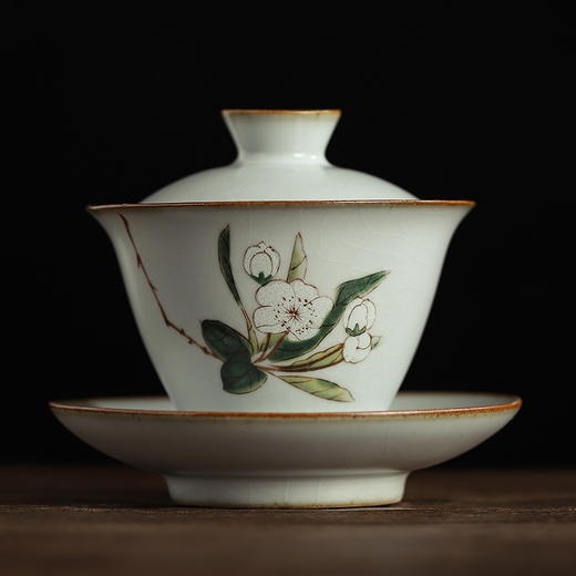 【大号陶瓷三才盖碗茶杯茶碗 】居家日用手工复古功夫茶具泡茶器 商品图7