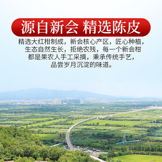 庄民 陈皮 正宗五年 5年新会老陈皮干 大红皮 茶叶花草茶泡水 精选好货50g/罐 商品图5