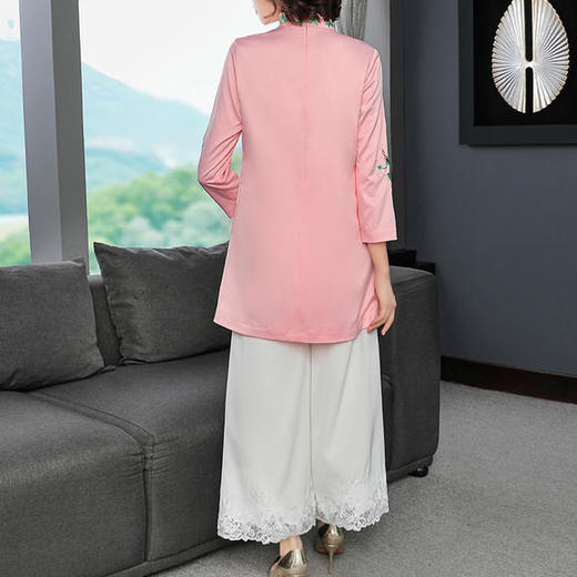 YFN-20217新款复古改良刺绣旗袍上衣 商品图1