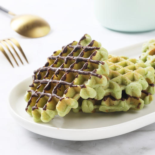 mm山姆membersmark黑巧克力涂层抹茶华夫饼102kg31枚