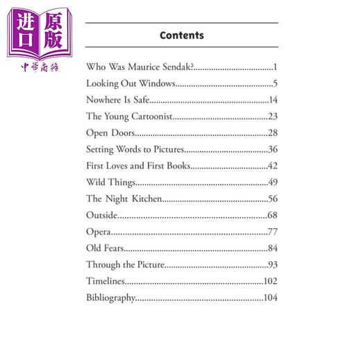 【中商原版】Who Was 系列 谁是莫里斯·森达克 Who Was Maurice Sendak 儿童人物传记文学 企鹅兰登出品 平装 英文原版 7-12岁 商品图2