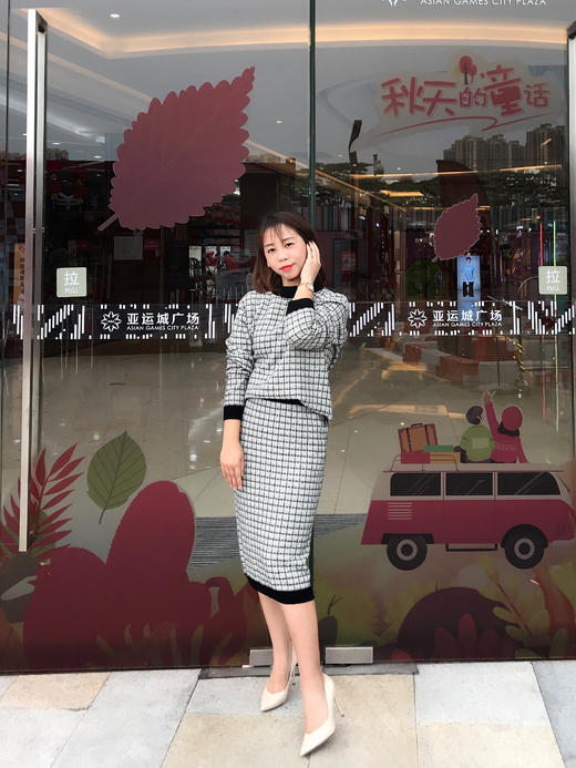 玄青色针织半裙3EB5512--《冬装时尚系列》 商品图0