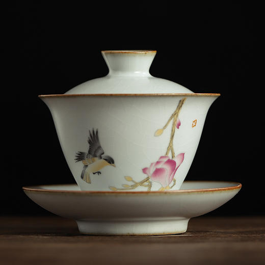 【大号陶瓷三才盖碗茶杯茶碗 】居家日用手工复古功夫茶具泡茶器 商品图6