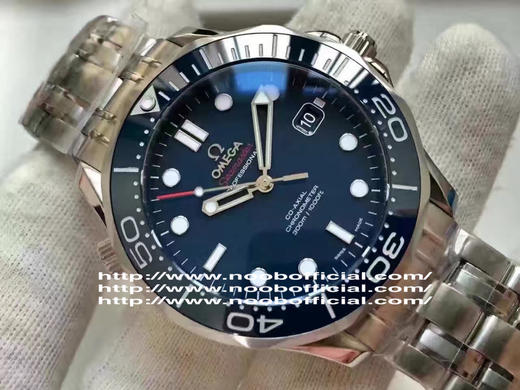 海马300【N品质】欧米茄海马300M系列蓝面，n厂神器，尺寸41x14.5mm，2836自动机械机芯， 316L精钢表壳表链，蓝色陶瓷表圈，蓝宝石水晶镜面镀蓝膜，蓝色表盘，折叠扣，防水大于50米 商品图1