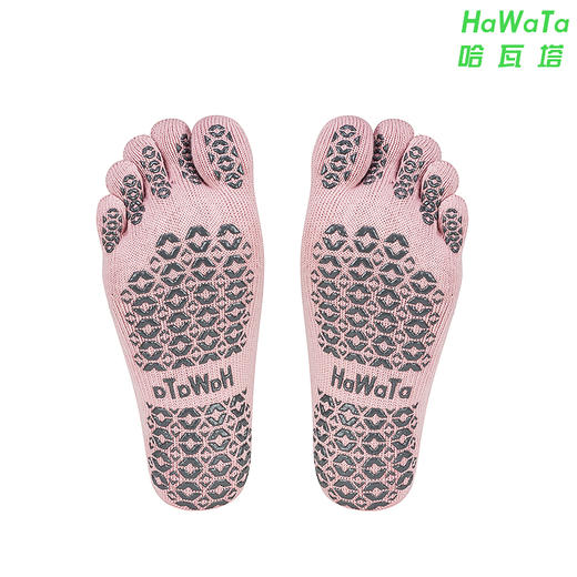 《15送1》哈瓦塔爆款纯棉交叉防滑五指瑜伽袜芭蕾普拉提舞蹈健身运动 商品图9