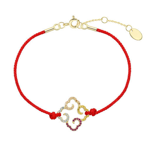 【采购专享】宫里的世界 四合如意系列红绳手链 商品图4