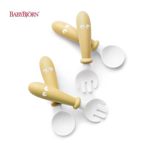 瑞典BabyBjorn宝宝汤匙和叉子餐具套装4件装儿童辅食套装 商品图2