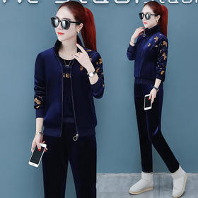 SP-GB247666秋冬新款休闲时尚显瘦三件套运动套装