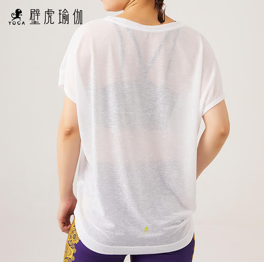【现货秒发】壁虎瑜伽罩衫18SY002宽松运动T恤（无胸垫）​馆服10件起订清仓款非质量问题不退换 商品图4