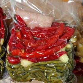 云阳农家泡菜，酸辣子、酸豇豆等，15元/斤，3斤包邮！