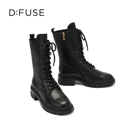 D:Fuse迪芙斯时尚厚底街头休闲马丁靴（绒/毛里可选） 商品图3