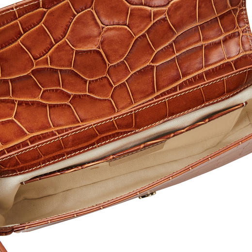 BY FAR  女士Miranda牛皮鳄鱼纹浮雕手提包腋下包19FWMDASTNDMED 商品图2