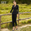 IWY/黑色长袖西装长裤套装CP203012 商品缩略图4
