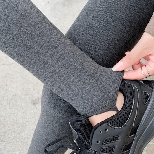 秋冬季棉质打底裤女新款加绒外穿高腰收腹保暖弹力瑜伽紧身长裤子 商品图4