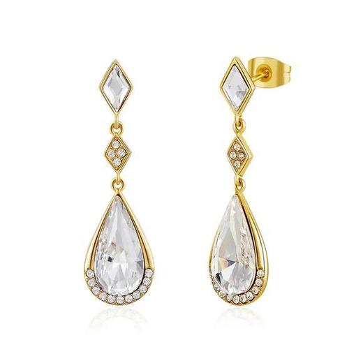 XDE-E1957-S新款S925银时尚个性巴洛克浪漫水滴形耳环 商品图3