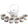 日式手绘远山1茶壶6茶杯茶具套装 整套简约办公居家日用陶瓷功夫茶具 商品缩略图4