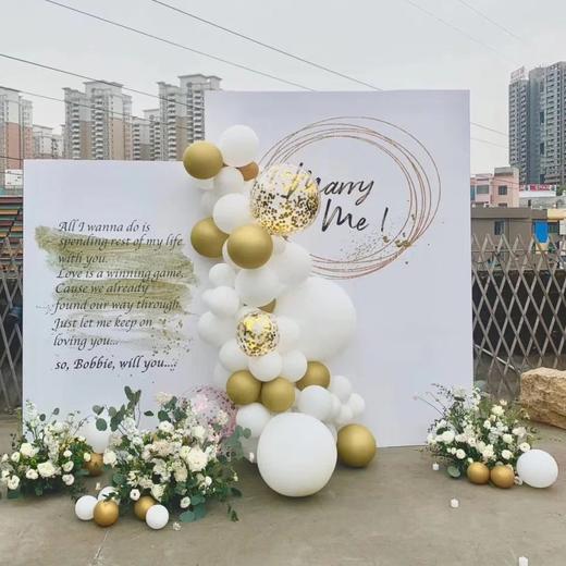 《真情告白》求婚鲜花气球布置 商品图0