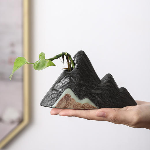 日式远山粗陶复古迷你小花插 商品图1