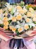 【甜蜜蜜的幸福】12朵香水百合➕33朵蜜桃雪山玫瑰➕满天星超级海派大花束 商品缩略图1