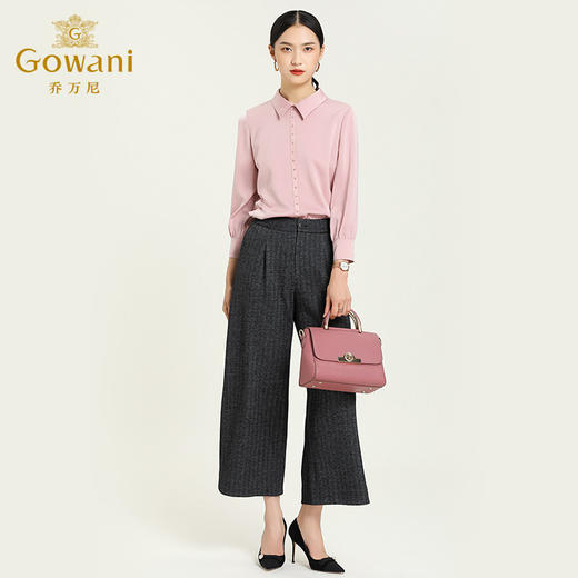 乔万尼秋季重磅绵羊毛西裤显瘦通勤气质西装裤子EN4F832 商品图3