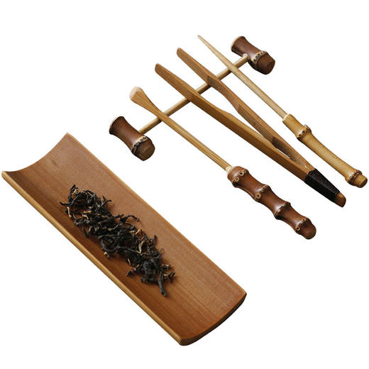 茶道配件-茶则-碳化五件套茶则 商品图4