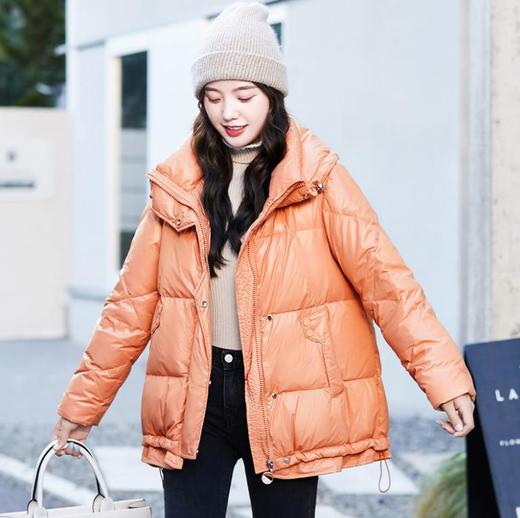 【服饰鞋包】短款羽绒服小个子女冬装白鸭绒加厚韩版宽松冬季面包服 商品图3