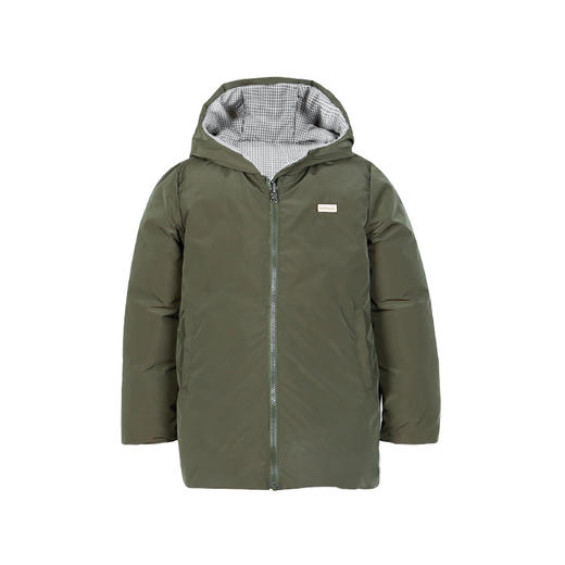 METTE童装90白鹅绒羽绒服20冬中大童男宝连帽双面穿加厚保暖外套 商品图8