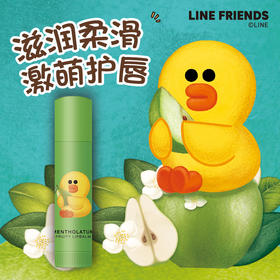 LINE FRIENDS曼秀雷敦果香淡彩润唇膏梨子清新淡彩滋润唇膏JPY带授权招加盟代理