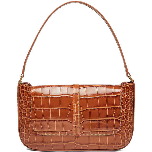 BY FAR  女士Miranda牛皮鳄鱼纹浮雕手提包腋下包19FWMDASTNDMED 商品图1